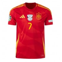 Camiseta España Alvaro Morata #7 Primera Equipación Eurocopa 2024 manga corta